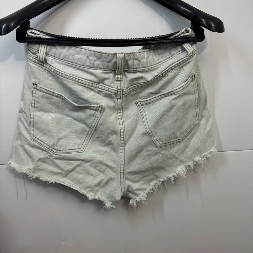 Wild Fable Light Wash Frayed Jean Shorts